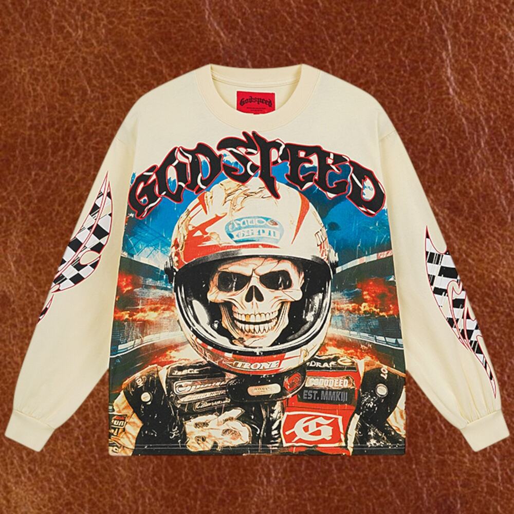 Men's Apricot Long Sleeve Godspeed